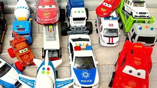 救急車のミニカーが走る! はたらく車 緊急車両 坂道走行 サイレン音☆ McQueen Pixar cars satisfying miniatyura toys