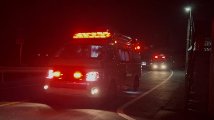 【消防車両緊急走行】命を救え！緊迫のPA連携緊急走行‼︎