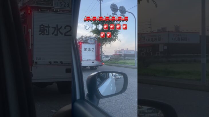 消防車🚒の緊急走行 #code3