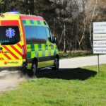 premedic TOMELILLA AMBULANS 9340 i utryckning rettungswagen auf Einsatzfahrt 緊急走行 救急車