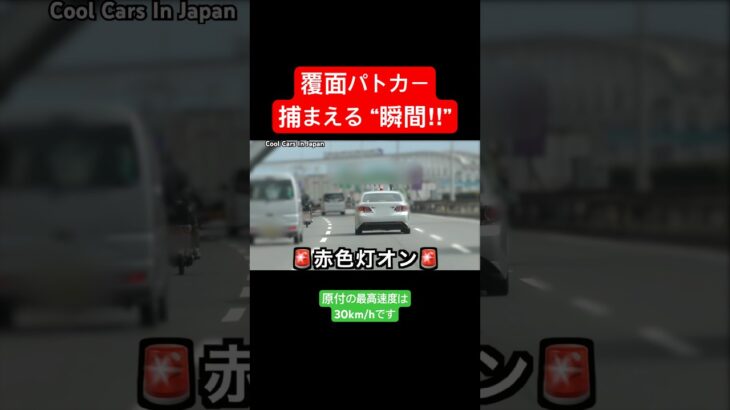 覆面パトカーが速度違反の『原付』を検挙‼️ #shorts
