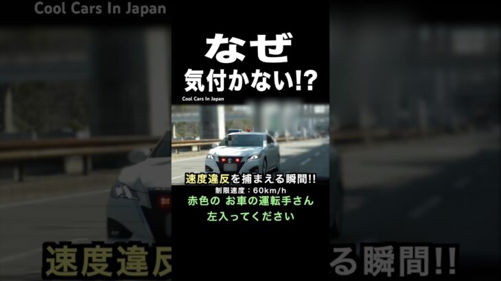 なぜ､気付かない⁉️ 覆面パトカー 捕まえる瞬間‼️ #shorts