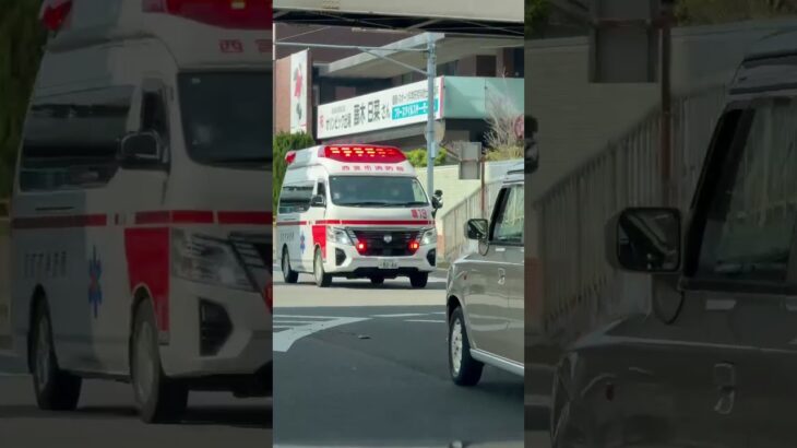 🚨救急車🚨緊急走行🚨響き渡るサイレン🚨 #救急車 #緊急走行 #shorts #shortvideo