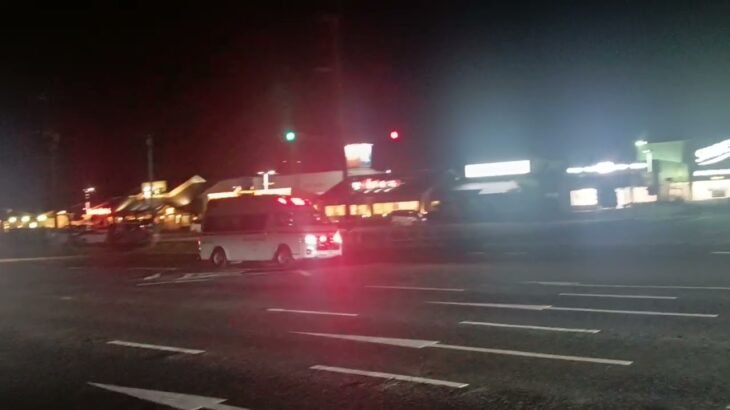 【緊急走行】鹿児島市消防局南本署非常用救急隊（喜入救急代車運用中）