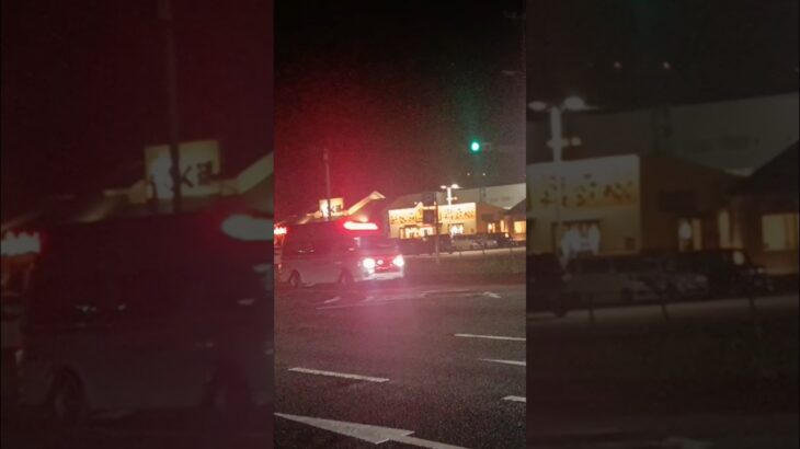 【緊急走行】鹿児島市消防局南本署非常用救急隊（喜入救急代車運用中）