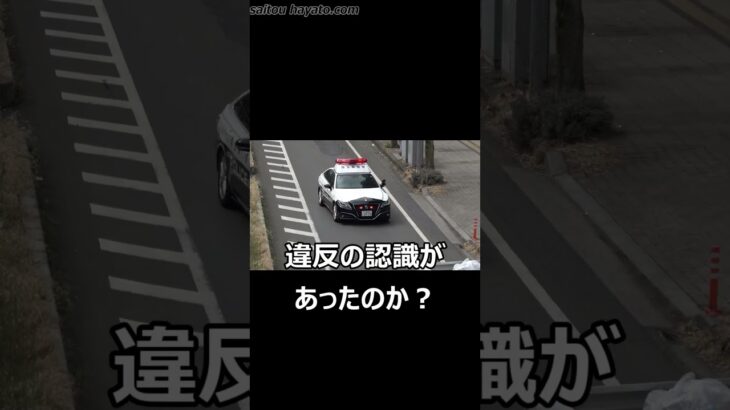 【緊急走行】歩行者に気付いた手前側の車両が進路を譲るために停車するも対向のボトルカーが止まらず歩行者の前を走り抜けた結果、歩行者妨害でパトカーに捕まった取締りの瞬間!!