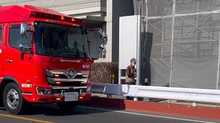 【今日も働く消防士さん】春日部市消防本部　消防車　緊急走行シーン！