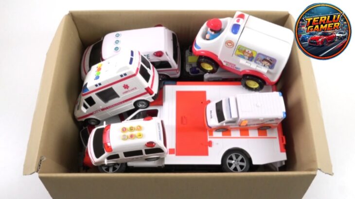 救急車ミニカーが大疾走！🚑 サイレン鳴り響く緊急車両☆坂道を駆け上がるキッズカー！