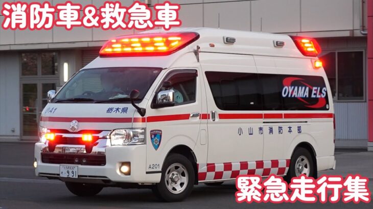 緊急走行、出動集③ 消防車&救急車（千葉、埼玉、栃木など）