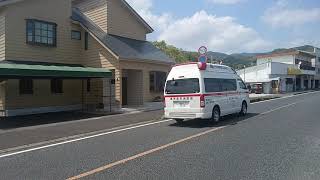 【緊急走行】鹿児島市消防局南本署非常用救急隊（喜入救急代車運用中）