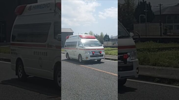 【緊急走行】鹿児島市消防局南本署非常用救急隊（喜入救急代車運用中）