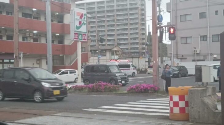 【緊急走行】ドクターカー支援！鹿児島市消防局高度救急隊ドクターカー