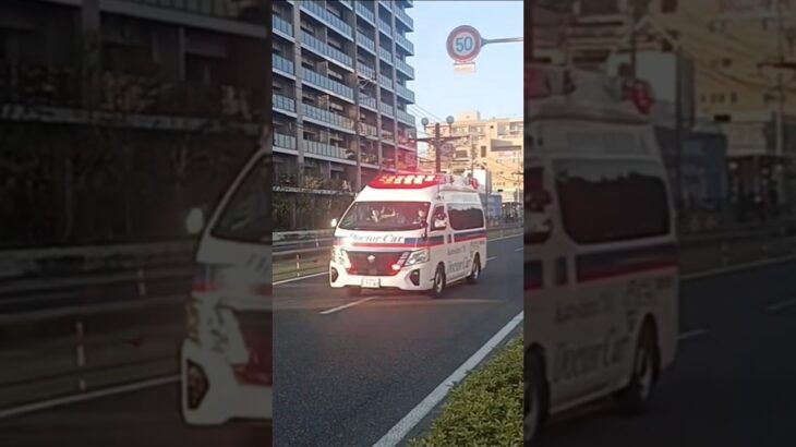 【緊急走行集】鹿児島市消防局高度救急隊ドクターカー