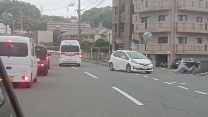 【緊急走行】ドクターカー支援!鹿児島市消防局高度救急隊ドクターカー