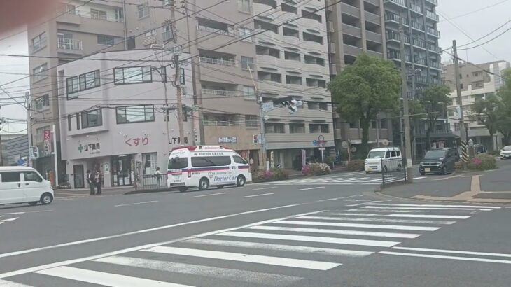 【緊急走行】ドクターカー支援!鹿児島市消防局高度救急隊ドクターカー