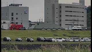 緊急走行！緊走する足利消防の水槽車・事故処理車（河南水槽1）