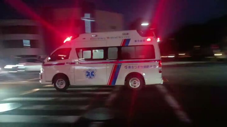 【緊急走行】2台連続走行!南さつま市消防本部南消救急1 鹿児島市消防局西本署非常用救急隊(松元救急代車運用中)