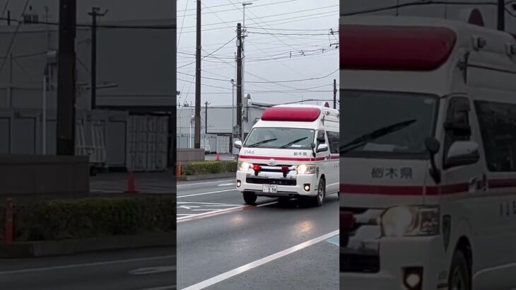 小山市消防本部　小山市消防署　豊田分署　小山救急6  緊急走行