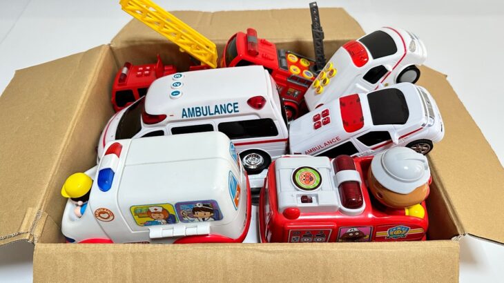 走る走る救急車＆消防車ミニカーが坂道を爆走！緊急走行テスト Ambulance & Fire Truck Toy Cars RACE Downhill! Emergency Driving Test!