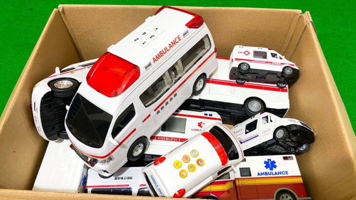 救急車のミニカー走る☆緊急走行テスト☆坂道走る｜ Ambulance miniature car runs! Emergensy driving test
