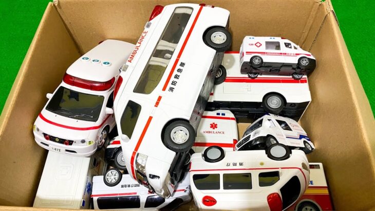 救急車のミニカー走る☆緊急走行テスト☆坂道走る｜ Ambulance miniature car runs! Emergensy driving test