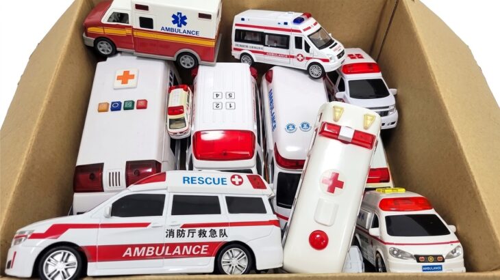 救急車のミニカー走る！緊急走行テスト！坂道走る☆Ambulance minicar runs in an emergency! Slope driving test!