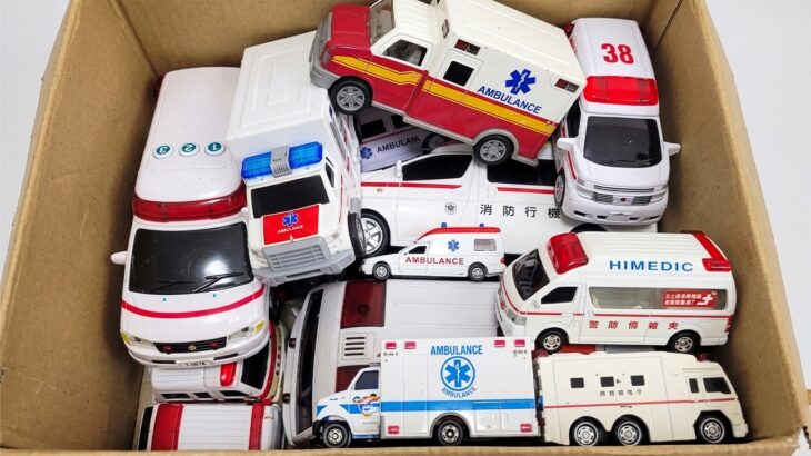 救急車のミニカー走る！緊急走行テスト！坂道走る☆Ambulance minicar runs in an emergency! Slope driving test!