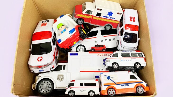 救急車のミニカー走る！緊急走行テスト！坂道走行です☆ Ambulance minicar runs in an emergency with sirens sounding!