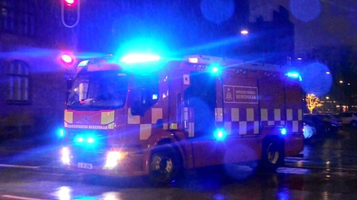 NEW CLIPS fire & rescue combivideo brandbil og ambulance i udrykning feuerwehr einsatzfahrt 緊急走行 消防車