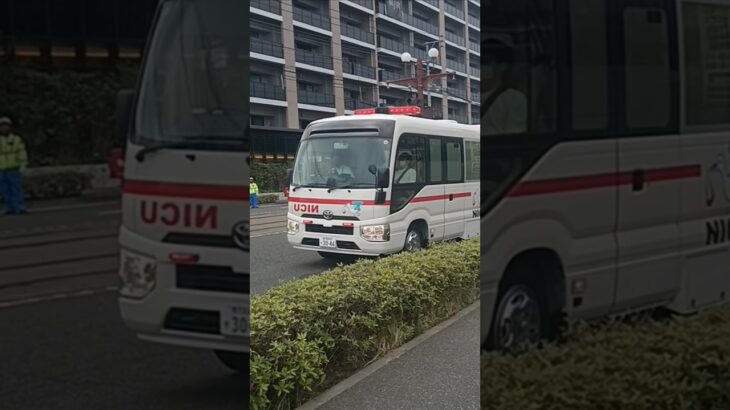 【緊急走行】小さな命を守る救急車!鹿児島市立病院NICUドクターカー