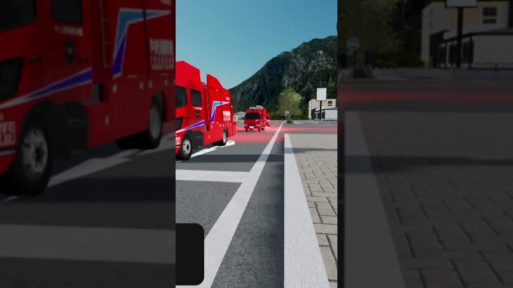PA連携！！　　　　　　　　　　　　　　　　　　#すくば市 #roblox #救急車 #消防車 #PA連携#緊急走行