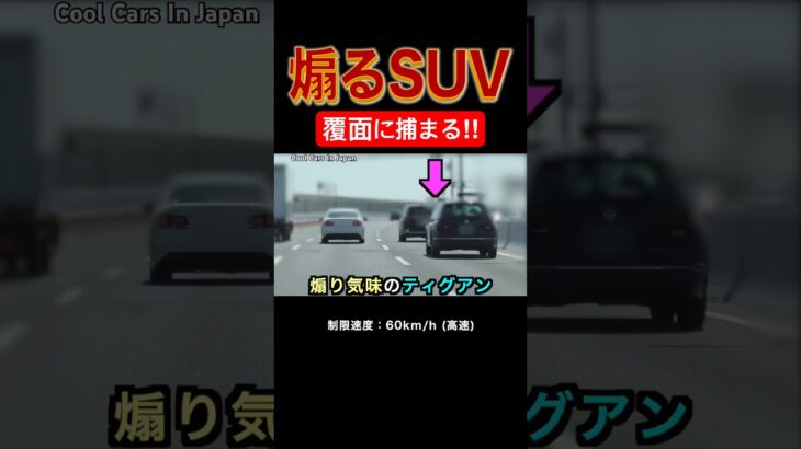 煽り気味のSUVに天罰⁉️ 覆面パトカーに捕まる‼️ #shorts
