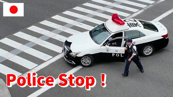 【サイレンに！！】キュッと停まってサッと職質！愛知県警    Sirens On! Quick Stop, Fast Police Check – Aichi Prefectural Police