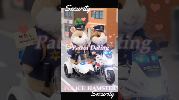 デート　#dating 　#POLICE 　#HAMSTER　 #ミミクリーペット　  #白バイ　 #緊急走行　 #iPhone　 #着信音