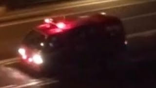 消防車　緊急走行