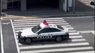 パトカー　緊急走行