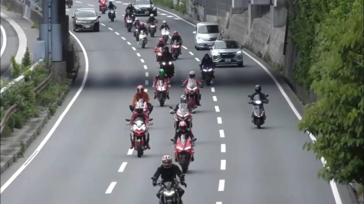 😳😳😳バイク集団が走ってた😳😳😳 #バイク #バイク集団 #バイクツーリング