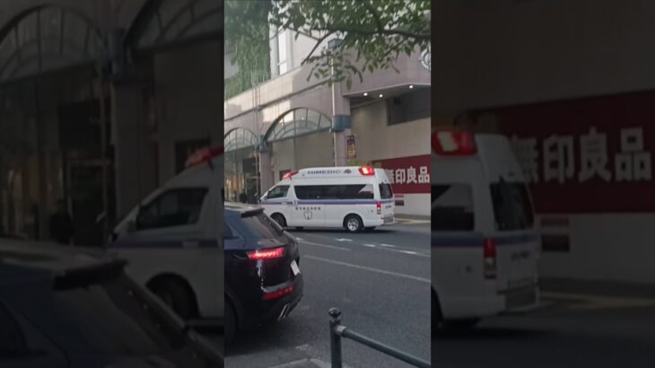 【緊急走行】鹿児島市消防局甲南非常用救急隊（上町救急代車運用）