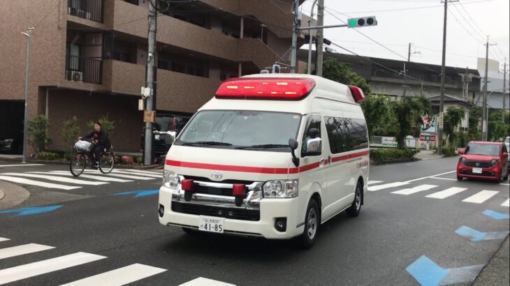 【緊急走行】茨木市内を緊急走行！大阪市健康局　救急車