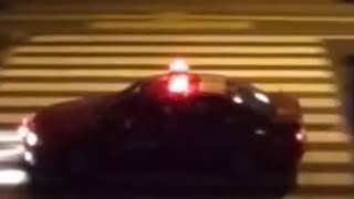 消防車　緊急走行