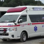 救急車 緊急走行他@緊急消防援助隊北海道東北ブロック合同訓練