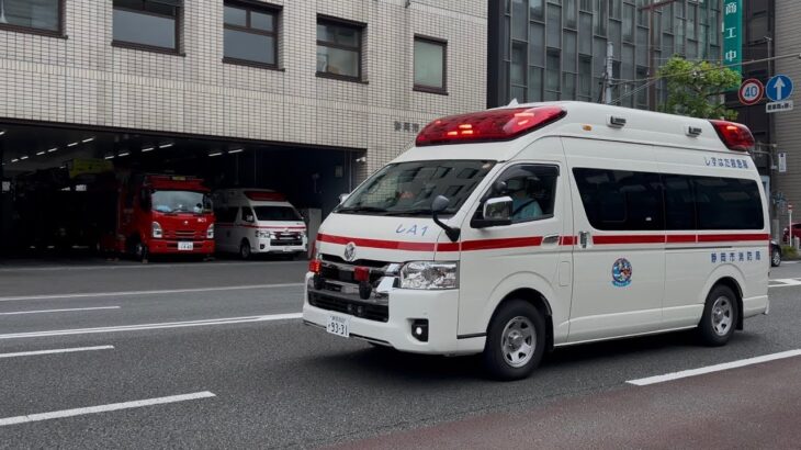 【救急車緊急走行】静岡市消防局 千代田消防署しずはた出張所　しずはた救急隊