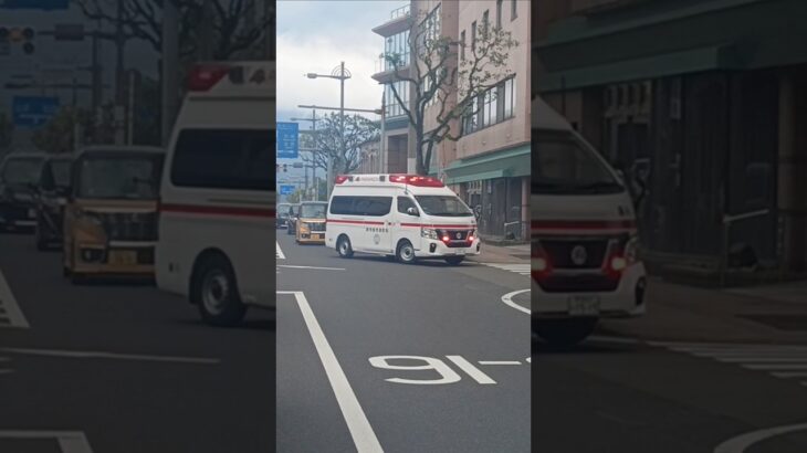 【緊急走行】新型パラメ!鹿児島市消防局喜入救急隊