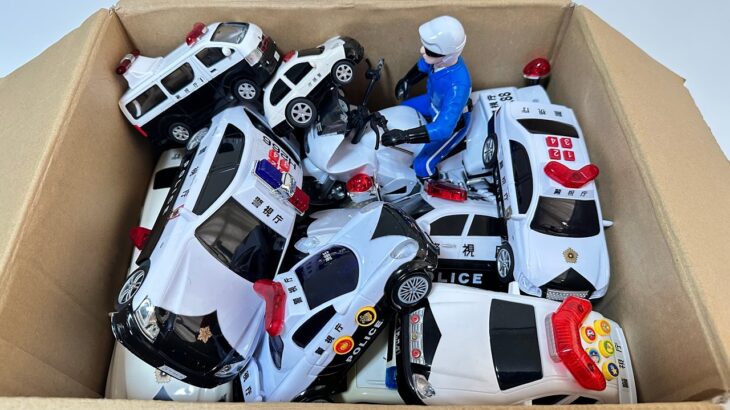 パトカーのミニカーが坂道を走る！走行テストしてみた！サイレン全開