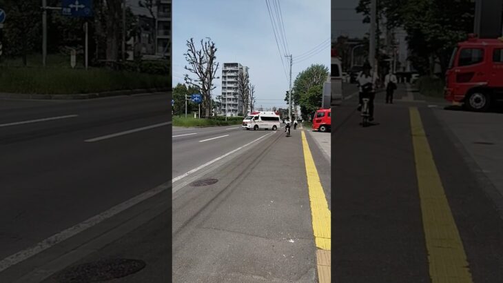 救急車緊急走行 #札幌市消防局 #救急車 #緊急走行#サイレン