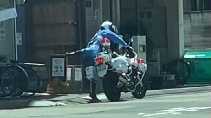 😳😳白バイに遭遇😳😳😳🚨白バイ🚨兵庫県警🚨 #白バイ #白バイ隊員 #兵庫県警