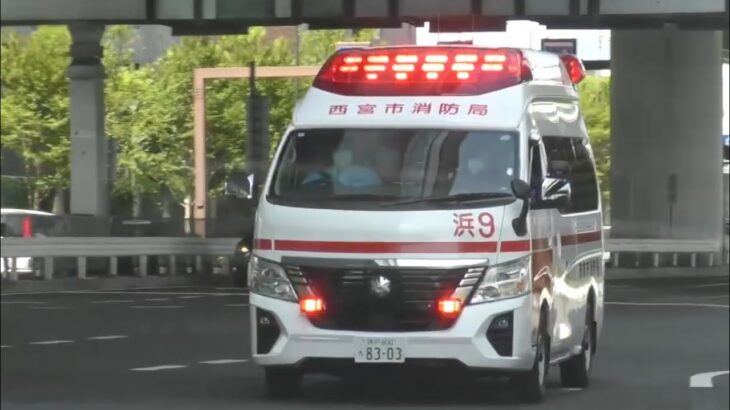 🚨救急車🚨緊急走行🚨響き渡るサイレン🚨西宮市消防局🚨 #救急車 #緊急走行