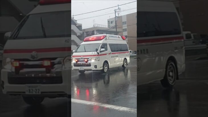 【緊急走行】鹿児島市消防局西本署非常用救急隊（松元救急代車運用中）