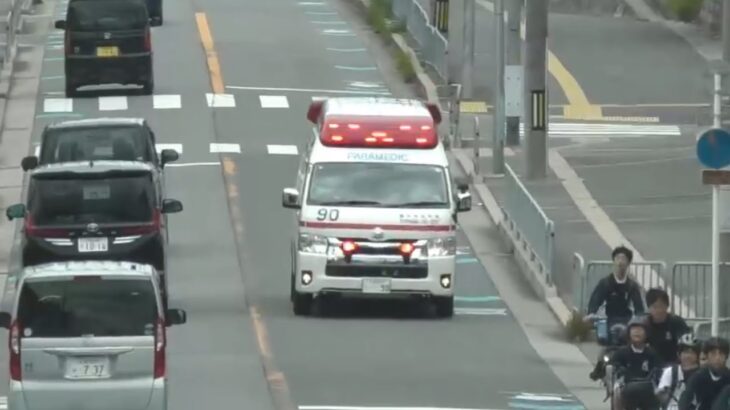 🚨救急車🚨緊急走行🚨響き渡るサイレン🚨豊中市消防局🚨 #救急車 #緊急走行
