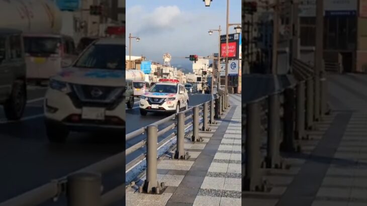 救急車とドクターカーの緊急走行